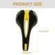 thumbnail image 4 of Sillín de bicicleta Asiento de bicicleta de montaña Asiento de bicicleta de carretera profesional MTB Confort Ciclismo Asiento Cojín (Negro Amarillo）, 4 of 6