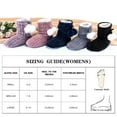 thumbnail image 7 of LORDFON Women's Chenille knitted House Slippers with Cute Pom Poms,Cozy Winter Warm Plush Lining Womens Boot Slippers Memory Foam Indoor Shoes, 7 of 7