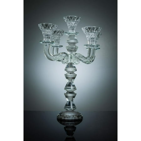 Matashi Crystal Candelabra Candlestick Holder Holds 5 Candles