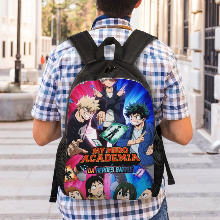 School Bags Boys Girls Anime My Hero Academia Travel Bags 3D Print Oxford Waterp My Hero Academia Himiko Toga Anime Backpack Shoulders  main image 4