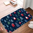 thumbnail image 5 of 1pc Christmas Pattern Absorbent Non-Slip Bathroom Thickened Flannel Rug Decor,Soft,Quick Drying,Suitable For Indoor/outdoor Use,Bathrooms,Bedrooms,Kitchens,Terrace,Laundry Rooms,16"x24", 5 of 9