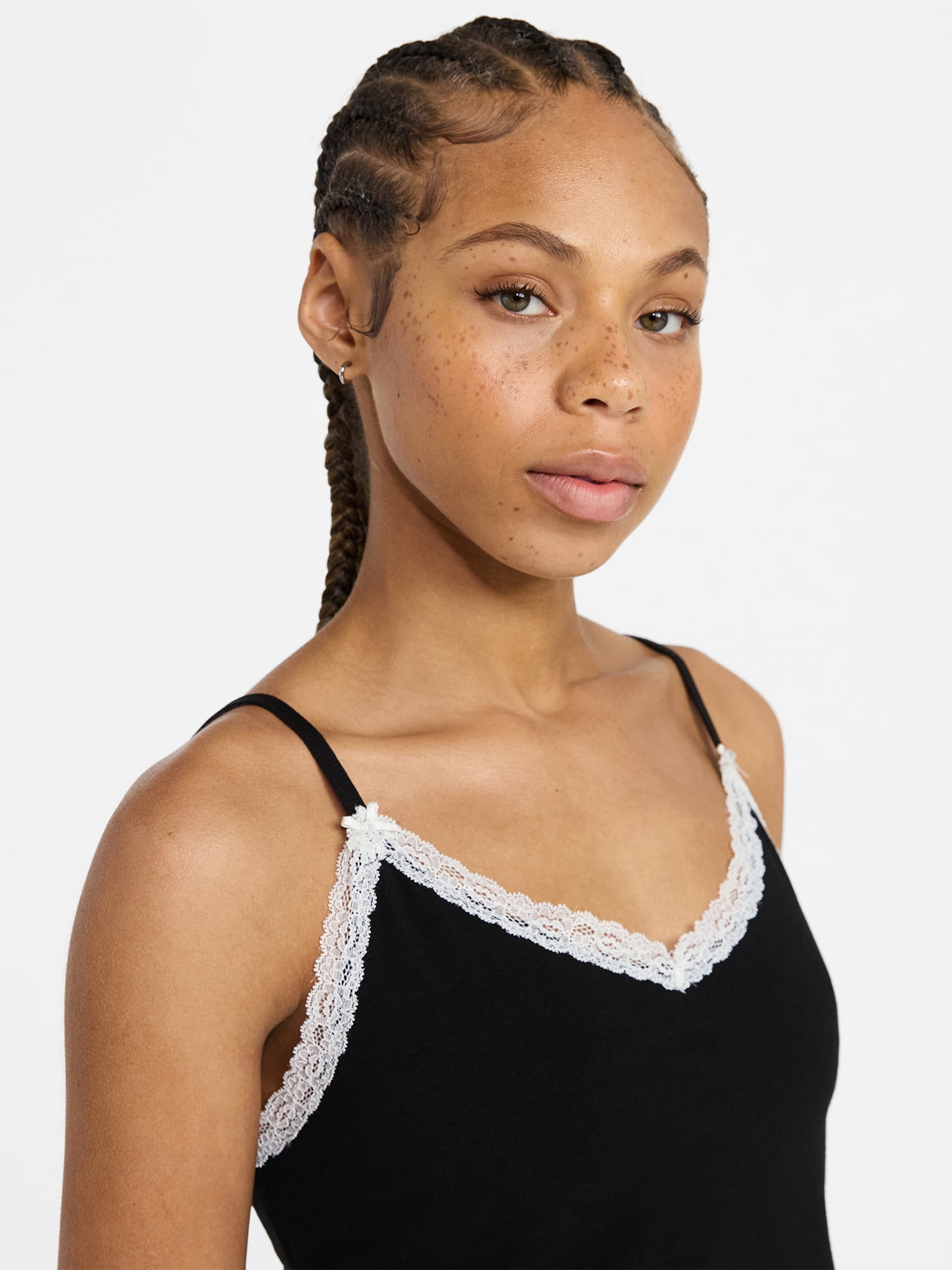 No Boundaries Lace Cami and Shorts Sleep Set, 2-Piece, Women's XXS-3X