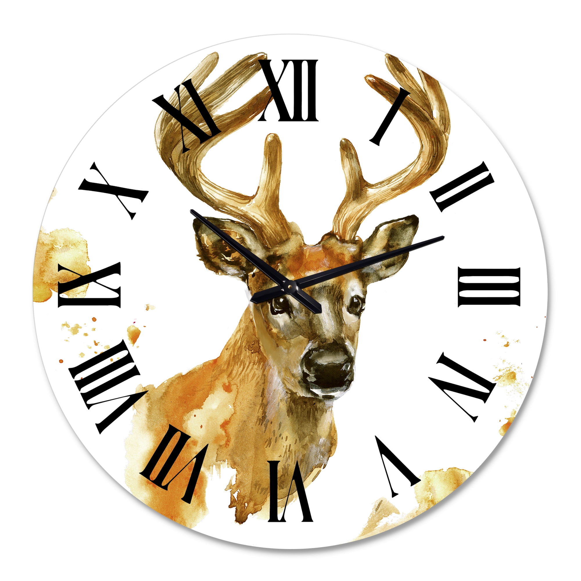 Designart 1 in Quartz Farmhouse Wall Clock