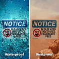thumbnail image 6 of (2 Pack) Please Keep This Office Fragrance Free OSHA Notice Sign 18 Inch X 12 Inch Indoor / Outdoor Rust-Free Aluminum Metal Signs for Workplace, Workshop, and Construction Site, Made, 6 of 8
