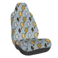 thumbnail image 1 of Wukai Lightning Bolts Full Set Car Seat Covers with Soft Padding Universal Auto Front Seats Protector and Cushion Mat, 1 of 5