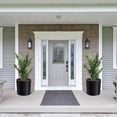 thumbnail image 1 of Jardinières Auto-Arrosantes – Ensemble de 2 Grands Pots Ronds de 20 Pouces – Trous de Drainage, Indicateur de Niveau d'Eau et Roues – pour Intérieur/extérieur, Patio et Véranda – Plastique Noir, 1 of 7