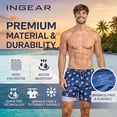 thumbnail image 6 of INGEAR Men's Swim Trunks Quick Dry Athletic Shorts with Boxer Lining, 6 of 6