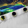 thumbnail image 5 of Feelyou Futuristic Sports Car Black Out Curtains, Neon Glowing Lightning Curtains Pack of 2 (42x63 Each), Teens Kids Boys Girls Bedroom Curtains, Black Out Curtains Decor, 5 of 7