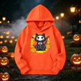 thumbnail image 4 of Grblisyd Cute Hoodies for Teen Girls Halloween Trendy Preppy Hooded Sweatshirts Oversized Long Sleeve Pullover Tops, 4 of 6