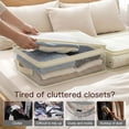 thumbnail image 5 of Clear Storage Bags Cozival 2026 Clear Plastic Closet Storage Bags - Stackable Transparent Containers for Clothes, Blankets, Sheets - Space-Saving Organizer with See-Through Design - Home Essential, 5 of 7