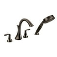 thumbnail image 5 of Moen T944ORB Rubbed Bronze two-handle roman tub faucet includes hand shower, 5 of 5