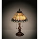 thumbnail image 1 of Lámpara decorativa de pavo real enjoyada Tiffany de 19" de altura MEYDA 217002, 1 of 1
