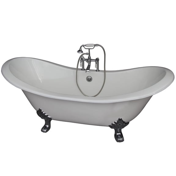BarclayTub Kit 72" CI Dbl Slipper