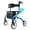 BLUE, variant on PLANETWALK Super Lightweight Rollator for Seniors, Foldable with Seat & 8" All-Terrain Wheels, Durable Aluminum Frame for Travel - Black