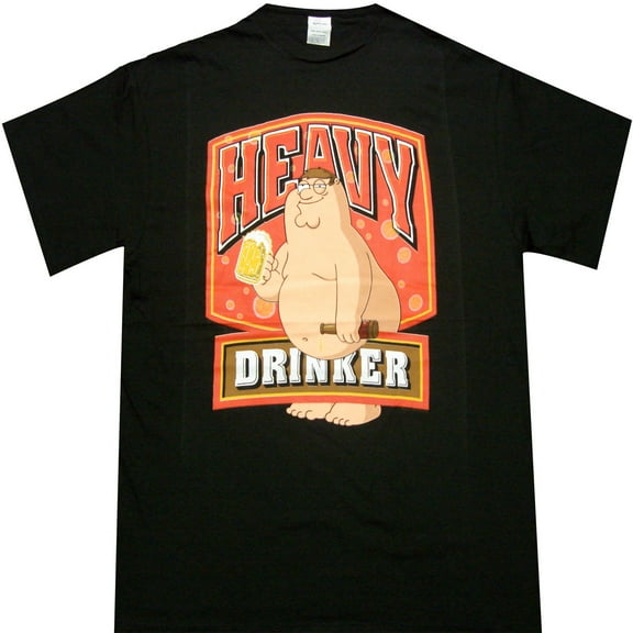Family Guy Peter Heavy Drinker Adult T-shirt
