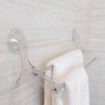 thumbnail image 2 of Better Houseware Suction-Cup Double Towel Bar, Clear, 2 of 6