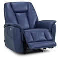 thumbnail image 6 of MCombo 350lb Oversized Triple Motors Power Recliner, Lay Flat Sleep Recliner for Adults, Blue, 6 of 10