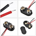 thumbnail image 4 of 10 Pack Connecteur de Batterie Type 9 V Connecteur de Câble Long Coque Rigide Noir Rouge (Type T), 4 of 7