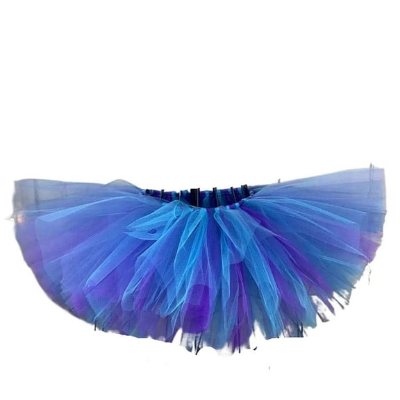 Blue & Purple Girls Tutu Skirt Fluffy Skirt Tutu Ballet Pettiskirt Tulle Party Dance Skirts For Girls