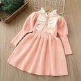 thumbnail image 2 of Hfolob Robes d'Été pour Filles Manches Longues Chandail Tricoté Col Roulé Automne Robe Midi Fluide Décontractée 18-24 Mois, 2 of 3