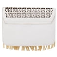 thumbnail image 2 of Women's Faux Patent Leather Fringe Crossbody Purse with Detachable Vegan Leather Strap, 2 of 4