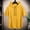 Yellow, variant on Men's Short Sleeve Hooded T-Shirt - Solid Color Casual Top, Breathable Fabric for Everyday Wear