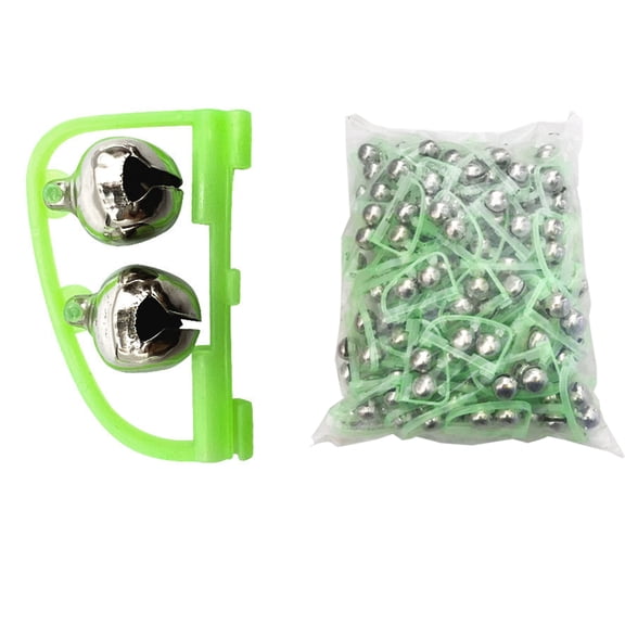 BE-TOOL 20Pcs Fishing Bite Alarm Bell Fishing Pole Bells Fishing Bells for Robs Mini Fishing Alarm Tools