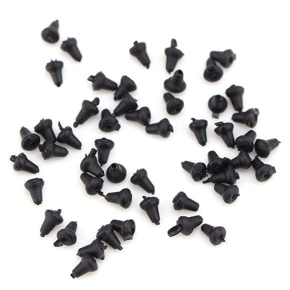 WALFRONT 50 Pcs Appâts de Pêche à la Carpe en Plastique Arrêtez la Pêche Bouillies Leurre Flottant Tenant Bouchon, Arrête-Poils, Arrête-Bouillie