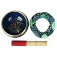 thumbnail image 2 of IBA Indianbeautifulart Tibetan Singing Bowl Musical Instrument For Meditation W/ Stick & Cushion Handcrafted In Nepal Bowl For Relaxation, Yoga & Spiritual Healing, 2 of 7