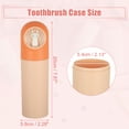 thumbnail image 4 of Unique Bargains Toothbrush Travel Case Plastic Lightweight Toothbrush Travel Case for Travel Business 7.87"x2.28" Orange, 4 of 6