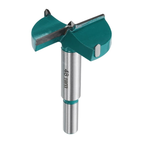 Uxcell Forstner Drill Bit 1-7/8" (48mm) Carbide Wood Drill Bit Hinge Hole Opener Round Shank