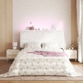 thumbnail image 4 of Patbrela Princess Headboard Queen Size for Girls, Upholstered Plush Headboard, 42.1" to 46.1" Adjustable Height, Beige, 4 of 10