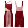 thumbnail image 3 of Vestido de leotardo de Ballet para mujer, vestido profesional sin mangas con tutú de bailarina, traje de baile contemporáneo moderno lírico, 3 of 5