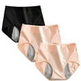 thumbnail image 2 of sovlvnd Deals Seamless Panties for Women Sexy 3pcs Women's Menstrual Leak Proof Menstrual Pants High Waist Waist Women's Physiological Pants Panties for Women Underwear for Women Panties, 2 of 3