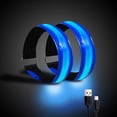 thumbnail image 1 of Running Light for Runners (2 Pack) Rechargeable LED Armband Reflective Running Gear, LED Light Up Band for Joggers Bikers Walkers, 1 of 7