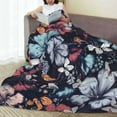 thumbnail image 6 of Fuzoiu Flowers ad Butterflies Print Ultra-Soft Micro Fleece Blanket,All Seasons Flannel Throw, Lightweight Blanket for Bed, Sofa, Couch, Movie Night, Camping, and Travel-60"x50", 6 of 7