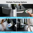 thumbnail image 6 of WANSID Smart Toilet with Tankless Bidet Wash,UV Sterilization,Child Mode and Fragrance Function,Auto Open /Soft Closing Lid,1.28 Gallons Dual Flush,Heat Seat,Warm Wash/Dryer, 6 of 27