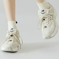 thumbnail image 3 of Ribbed Ankle Socks with 3D Puppy Ear Detail and Embroidered Dog Face - White, 3 of 4