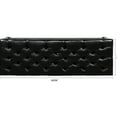 thumbnail image 4 of Bedroom & Entryway Upholstered Wooden Base Bench - Comfortable Seat With Full Sponge Filling. Construction Solid Wood Frame And Birch Legs. Soft Pu Material. 61.77"w X 19.84"d 18.08"h. Black Bench., 4 of 7