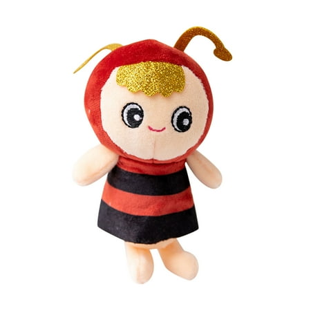 

iOPQO Hangs Bee Doll Decorations Bedroom Living Room Desktop Decoration Standing Post doll clothing accessories pendant red Red