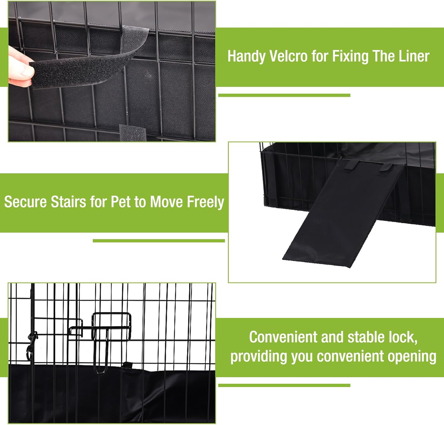 BUTINGLALE Pet Playpen for Small Animal, Rabbit Cage with Waterproof Liner for Indoor & Outdoor Use (Playpen Only)
