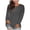 Dark Gray, variant on Wenini Women's Plus Size Crew Neck Pullover Top Solid Color Long Sleeve Casual Top Fall Winter Fashion Layer Outfits