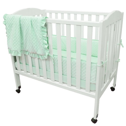 minky dot crib sheet