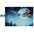 thumbnail image 3 of PKQWTM Santa Claus Rides Reindeer Christmas Night Book Cover Book Protector Book Sleeve Book Pouch Book Bag 6x9 inch, 3 of 4