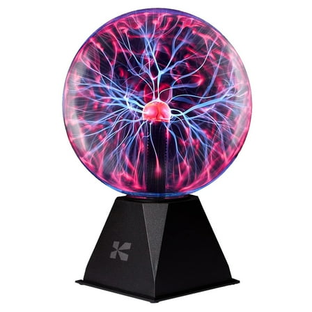 Katzco Modern 8 Inch Plasma Ball Globe - Nebula Thunder Lightning