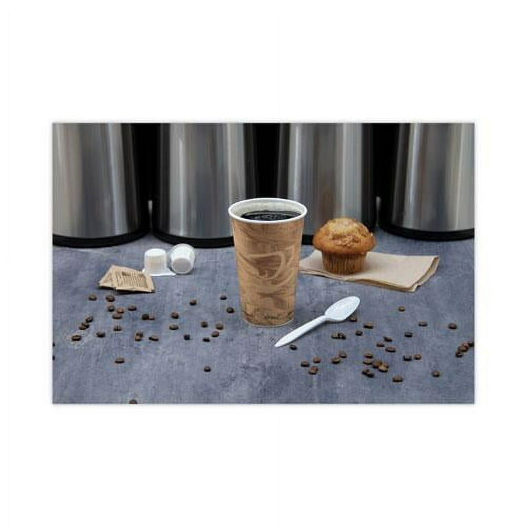 Mistique Hot Paper Cups, 16 oz, Brown, 50/Sleeve, 20 Sleeves/Carton Mistique Hot Paper Cups, 16 oz, Brown, 50/Sleeve, 20 Sleeves/Carton