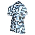 thumbnail image 3 of joogoo Blue Pattern Men's Cycling Jerseys Mountain Bike Short Sleeve Tops XL, 3 of 7