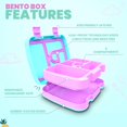 thumbnail image 2 of Fiambrera YOLAY Bento Box para niños con 5 compartimentos a prueba de fugas, 2 of 7