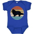 thumbnail image 3 of Inktastic Sheltie Dog Retro Sunset Boys or Girls Baby Bodysuit, 3 of 5