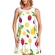 thumbnail image 1 of Disketp Strawberry and Lemon para Vestido sin Mangas para Mujeres, Vestidos de Verano para Mujeres, Casual y Holgado para la Playa, 1 of 7